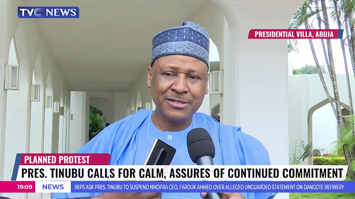 Pres. Tinubu Calls For Calm, Assures Of Continued Commitment Ahead Planned Protest