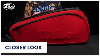 Take a closer look at the Wilson Super Tour 15 Pack Tennis Racquet Clash Bag