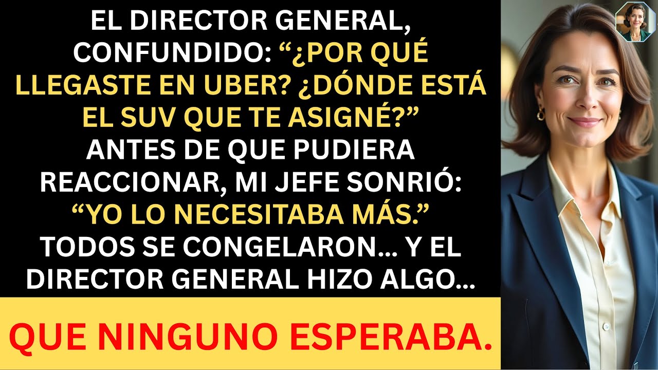 Mi CEO preguntó sorprendido: “¿Por qué llegaste en Uber? ¿Dónde está la SUV que te asigné?”