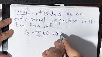 Completeness of orthonormal sequence