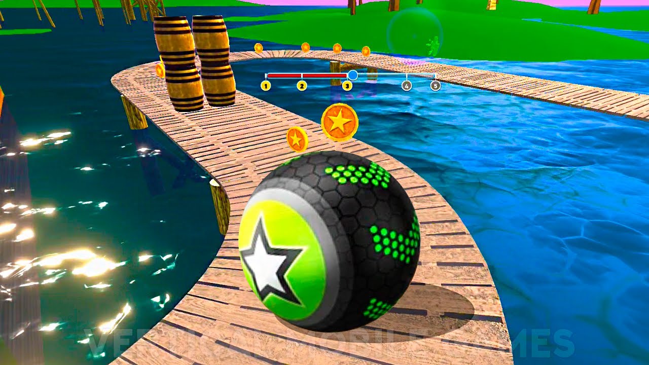 Going Balls In The Amazing Tropical World - Rolling Balls Sea Race