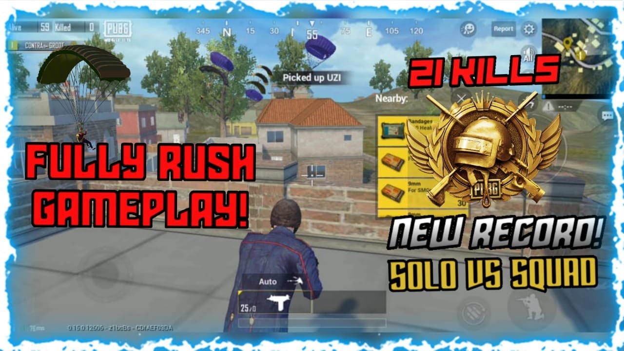 SOLO VS SQUAD || FULL RUSH GAMEPLAY - YouTube