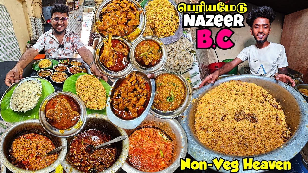 ஆவி பறக்க அசைவத்தில் அசத்தும் Periamet Nazeer BC | Non Veg உலகம் | Tamil Food Review | Pakoda Boyz