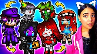 💜 The Afton Family Switches Abilities for 24 Hours! 💜 FNAF Gacha Life Mini Movie Reaction