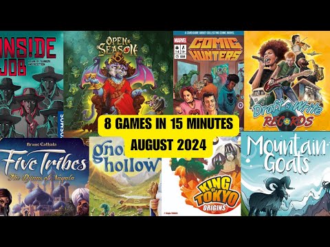 Board Game Wrap Up August 2024