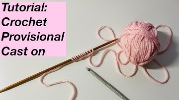 Knitting tutorial: Crochet provisional cast on - Ranunculus smaller neckline Chained Method