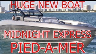 Awesome new 60 foot Center Console Midnight Express!  The Pied A Mer