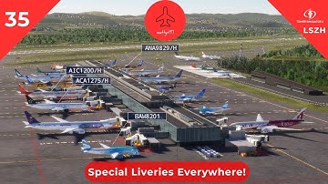 Special Liveries Everywhere! - Tower! Simulator 3 - Episode 35 (LSZH)