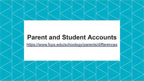 FCPS Parent Accounts on Schoology