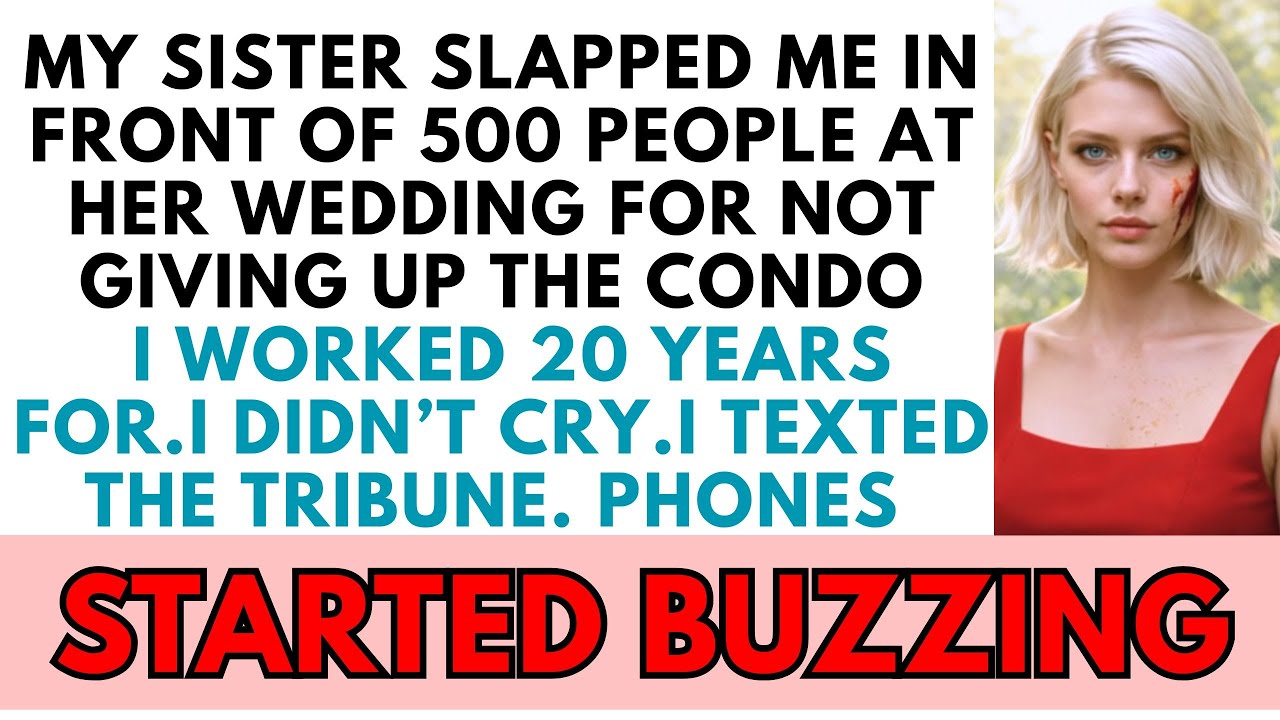 My Sister Slapped Me In Front Of 500 People At Her Wedding Because I Refused To Give Her My Condo