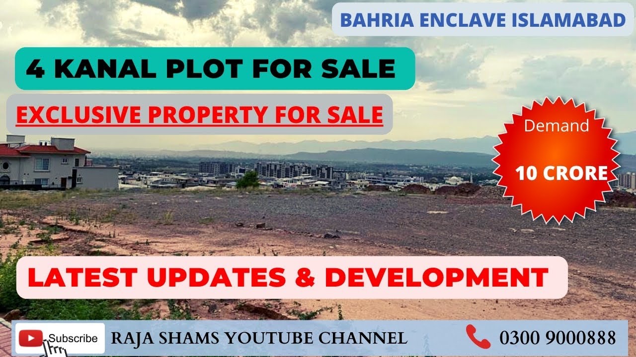 Latest Updates And Development Hill Top Road 4 Kanal Plot For Sale