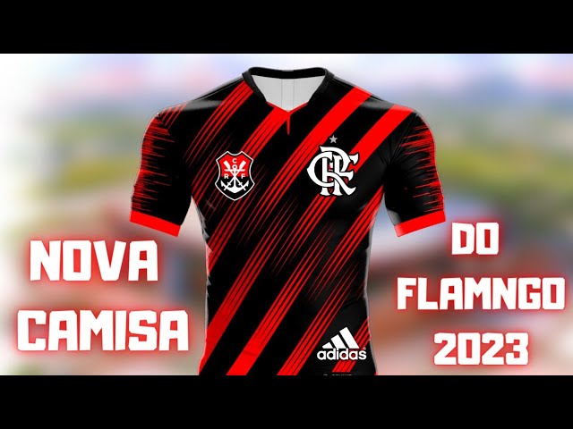 Camisa Flamengo Preta e Vermelha Home 2023/2024 – Todos os