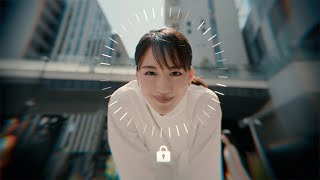 綾瀬はるか、近未来の技術を紹介（CM NTTドコモ／綾瀬はるか）