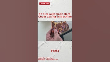 Automatic Hard Cover Casing in MachineP3#A7SizeHardCoverMachine#AutomaticCasinginMachine