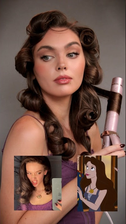 VANESSA'S TRICK🪞Little Mermaid Hair Tutorial🐚💜🎶