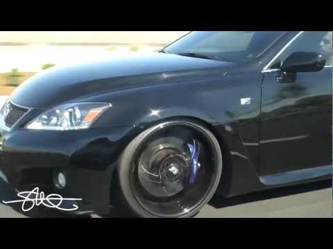 BACK IN BLACK!  2011 Lexus ISF Lowered on 20" AZA Forged Wheels (REPAINTED)