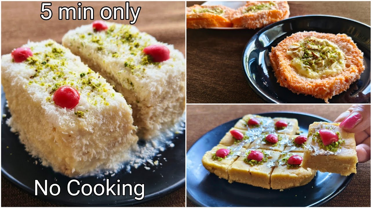 5-minutes-fireless-recipes-for-competition-malai-coconut-cake-mithai