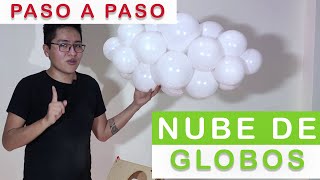 ✅  NUBE DE GLOBOS  FÁCIL y paso paso