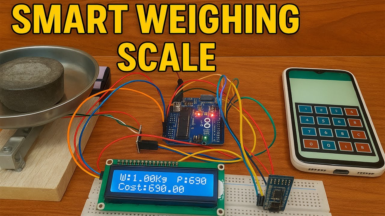Smart Digital Weighing Machine using Arduino & Mobile App - YouTube
