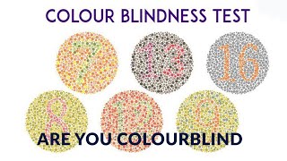 Color Blindness Test Test For Color Blind Ishihara Test Satyendra Mishra Youtube