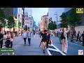 【4K HDR】Ginza Pedestrian Paradise at Blue Hour 🌆🇯🇵 | A Beautiful Saturday Evening in Tokyo
