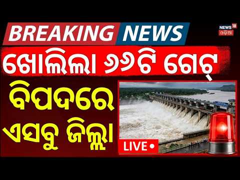 ଖୋଲିଲା ୬୬ଟି ଗେଟ୍ | 66 Gate Opened Kalam Barrage |Odisha Flood  News LIVE | Mahanadi Flood  Alert