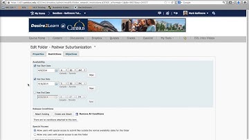 D2L: Building Dropboxes in the Dropbox Tool