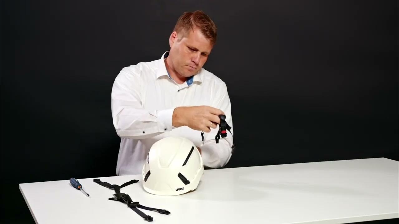 uvex pronamic alpine Schutzhelm Kinnriemen wechseln YouTube