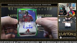 2023 Bowman Chrome Baseball HTA Choice 12 Box Case Break #25