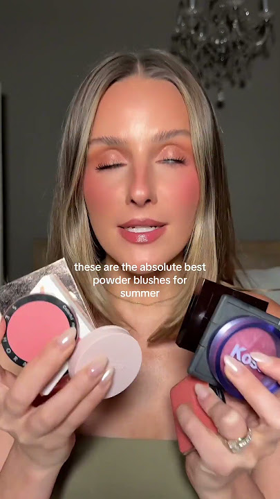 Beauty blush in shade ‘petal poppin’ Cosmetics blush in shade ‘bumpy ride’ Labs by Lady Gaga blush