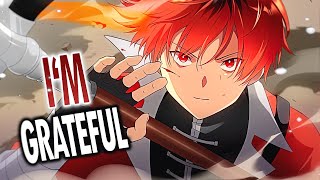 Nightcore - Grateful (But it hits different) (Lyrics Resimi