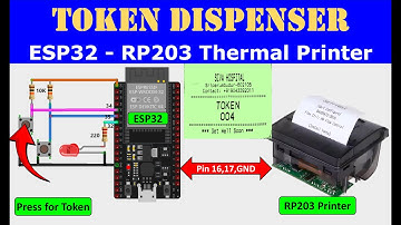 ESP32 Thermal Printer Token Syestem 2 Push Button || ESP32 Thermal Printer, Token System Project