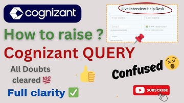 How to Raise a Query in Cognizant? | Step-by-Step Guide 💡@NextZencareer