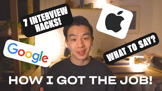 7 tips I learned interviewing at Apple & Google | How to nail your dream job interview