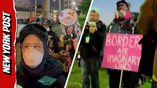 Unhinged Anti-ICE Protesters Defy Curfew in NJ: 'F**k ICE'