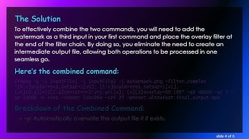 How to Combine Two Complex FFMPEG Commands into One Efficient Operation