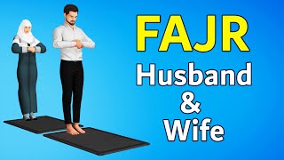 How to pray with wife islam  Fajr Prayer  Husband & Wife together