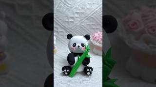Cute Handmade Panda Figure! 🐼✨ | DIY Clay Art #DIY #Handmade #Panda #ClayArt #Miniature
