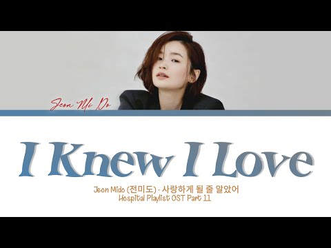 Jeon Mi Do (전미도) - I Knew I Love (사랑하게 될 줄 알았어) Hospital Playlist OST Part 11 LYRICS Han/Rom/Eng