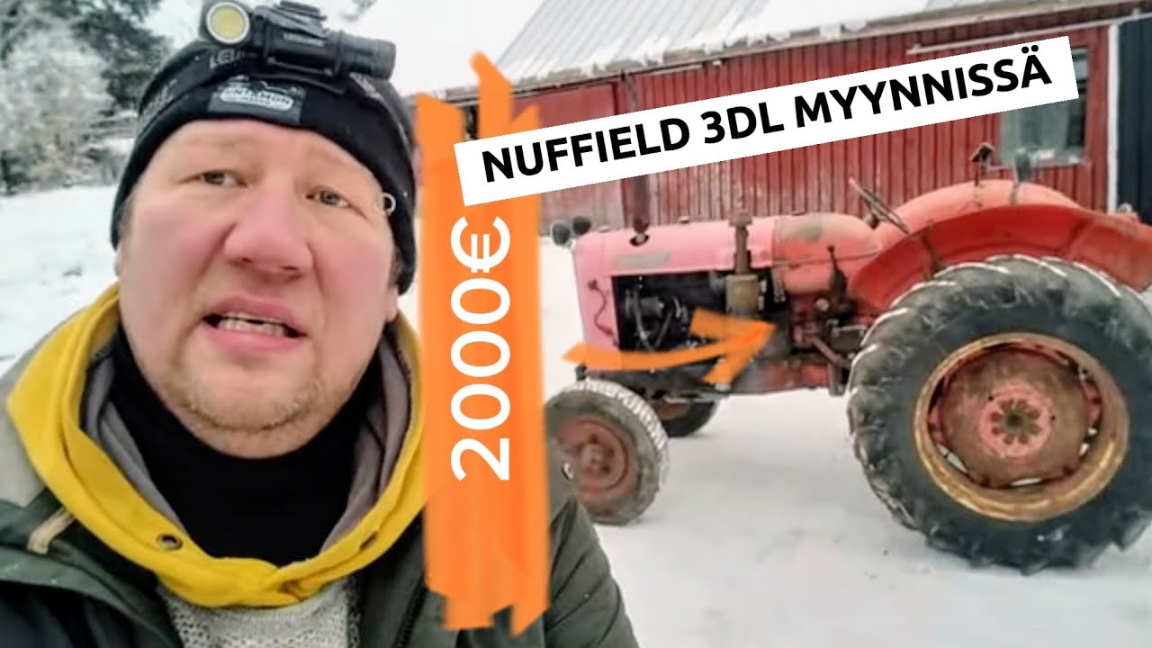 Nuffield 3DL myyntiin – toimiva traktori, ollut meillä yli 11 vuotta