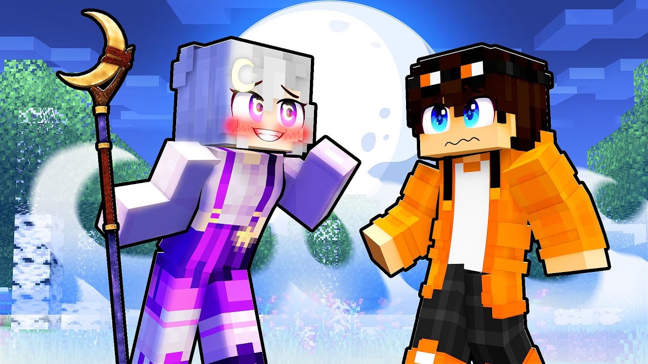 PRINCESA da LUA se APAIXONOU POR MIM no Minecraft!