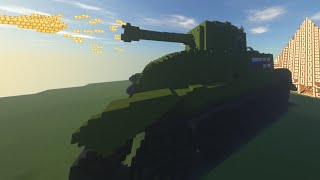 Minecraft World War Giga-Tank Timelapse [] MYTHICAL BUILD