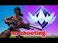 I Hit The Highest Rank in Fortnite Without Guns