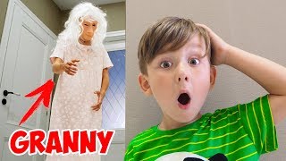 Бабуля вылезла из ИГРЫ в Реальной ЖИЗНИ! Короче Говоря Страшно Granny in Real Life