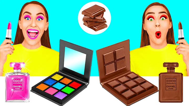 Real Food vs Chocolate Food Challenge | Funny Food Hacks by DaRaDa Challenge