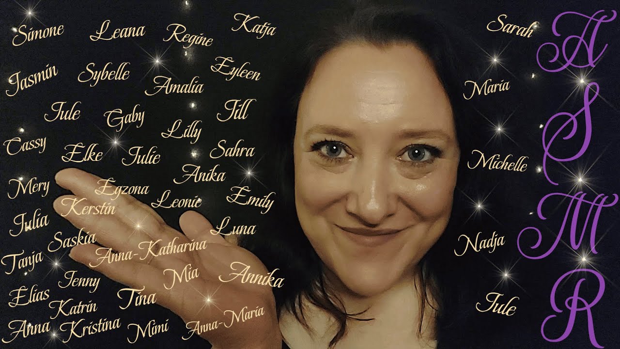 ASMR|💖Ich flüstere und Trace eure wunderschönen Namen💖German/Deutsch