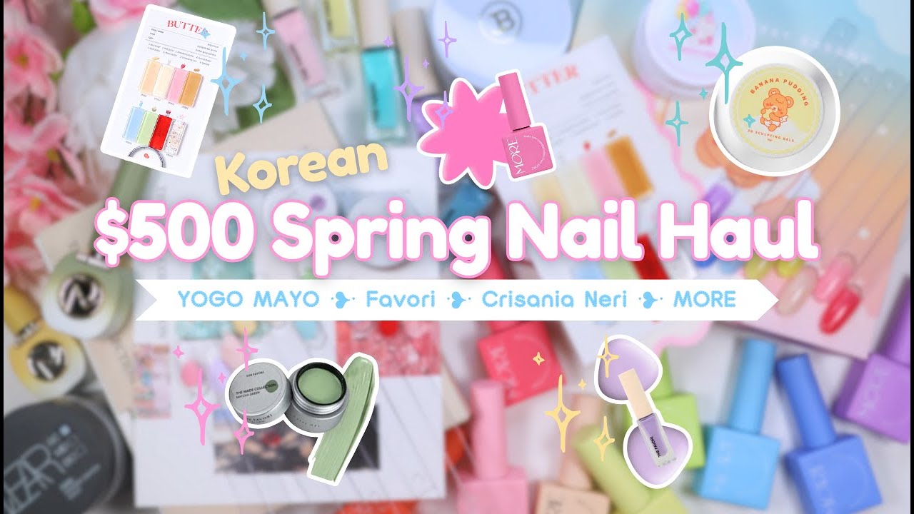 $500 Spring Nail Haul 🛒🎀📦 - New 3D Clays and Korean Gels from Sweetie Nail Supply and Crisania Neri