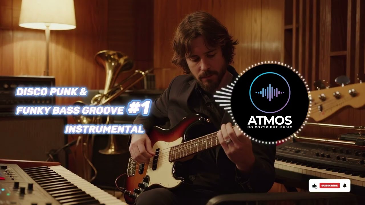 🎵 Disco Punk & Funky Bass Groove #1 | Instrumental | ATMOS - No Copyright Music