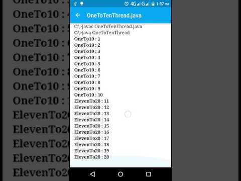 How to write java program for android