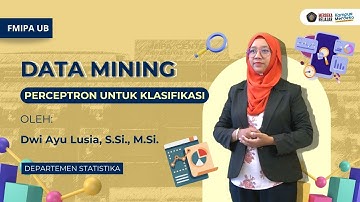 MK Data Mining - Perceptron untuk Klasifikasi